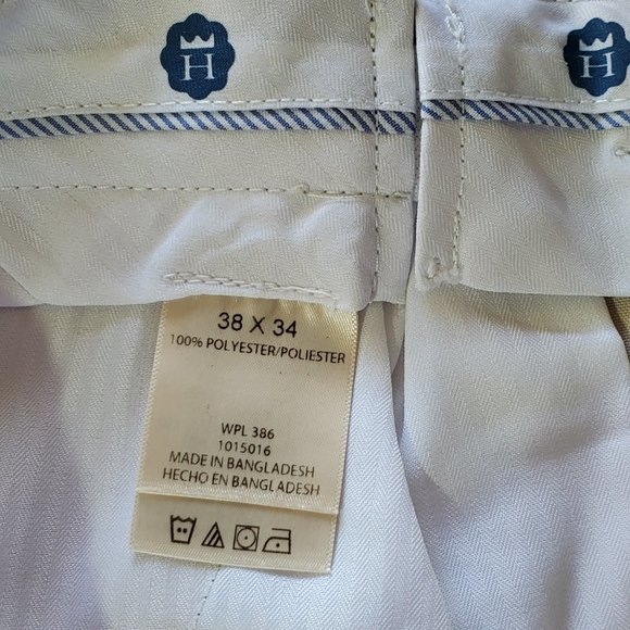 HAGGAR Khaki Classic Fit Dress Pants, 36W X 34L - Picture 3 of 6